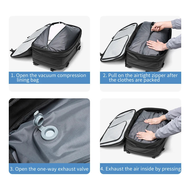 INFEYLAY 17" Vacuum Compression Travel Backpack