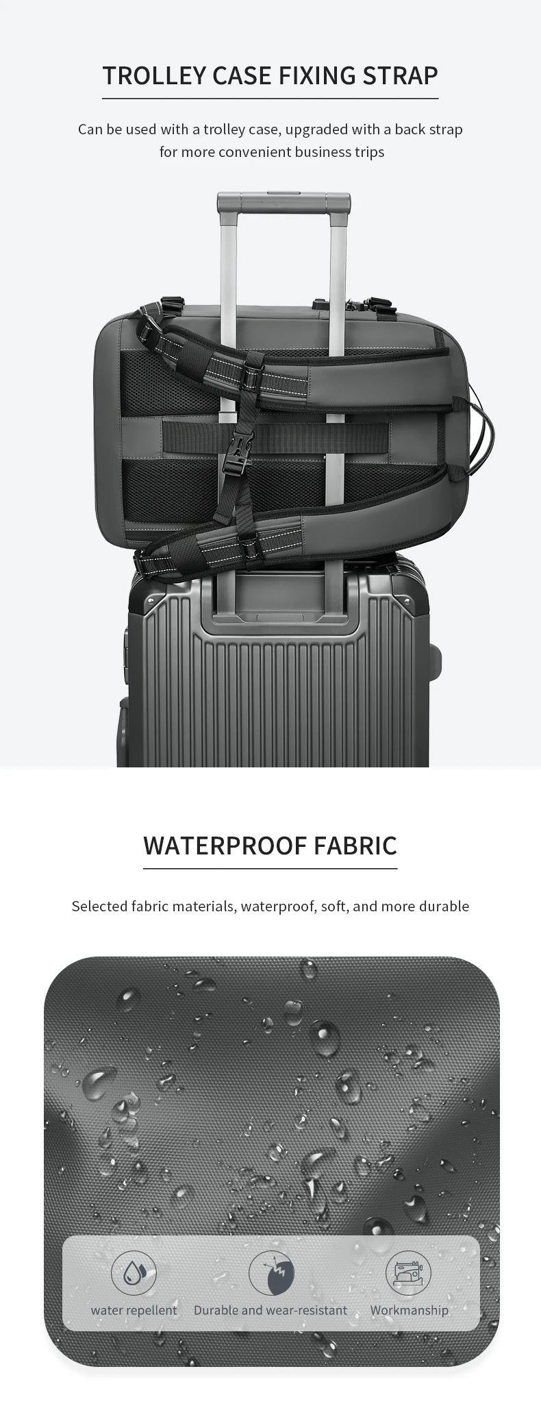 INFEYLAY 17" Vacuum Compression Travel Backpack